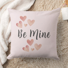 Be Mine Romantic Blush Pink Valentine  Kudde