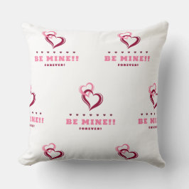 Be Mine Throw Pillow Kudde