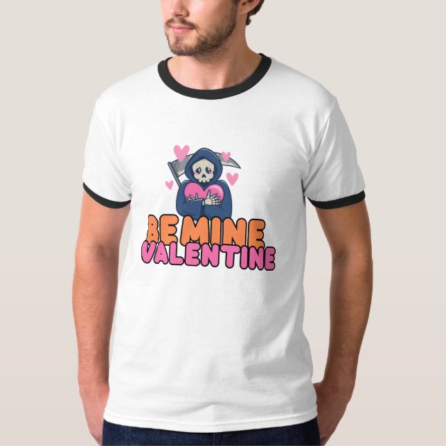 Be Mine Valentine|Alla hjärtans dag T Shirt (Framsida)