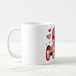Be Mine Valentine Coffee Mug | Patchwork Quilted H Kaffemugg