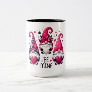 Be Mine Valentine Gnomes Två-Tonad Mugg