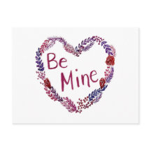 Be Mine Valentine Postcard