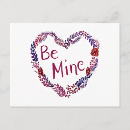 Be Mine Valentine Postcard Helg Vykort
