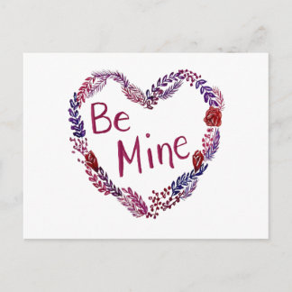 Be Mine Valentine Postcard Helg Vykort