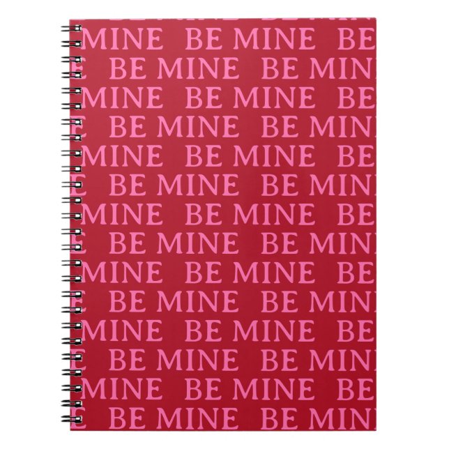 Be Mine Valentine’s Day Gift – Romantic Love  Anteckningsbok (Framsidan)