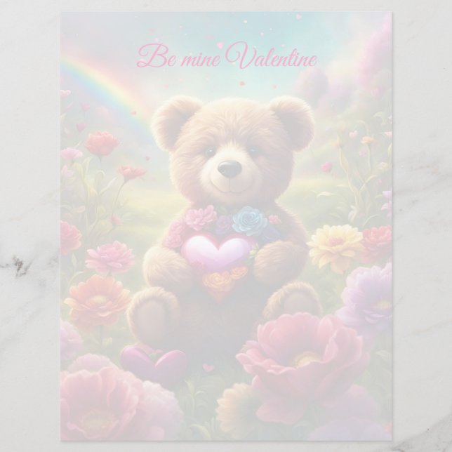 Be mine Valentine Teddy 1 (Framsida)