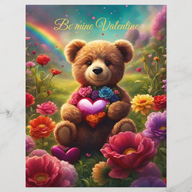 Be mine Valentine Teddy 1 (Framsida)