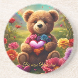 Be mine Valentine Teddy 1 Underlägg