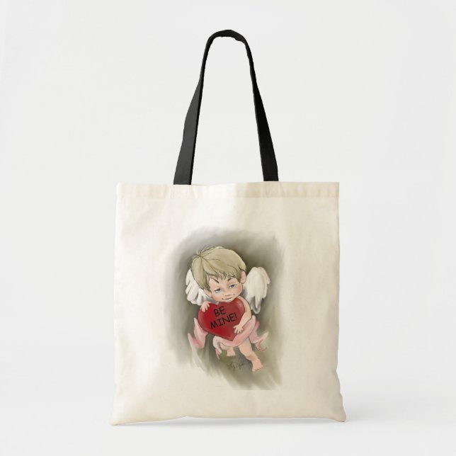 Be Mine Valentine Tote Tygkasse (Framsidan)