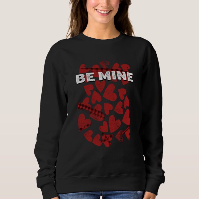 Be Mine Valentines Day Humor Matching Couples Dati T Shirt (Framsida)