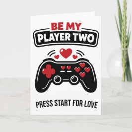 Be My Player Two Valentein Helgkort