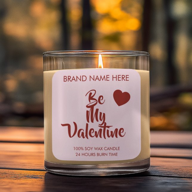 Be My Valentine Anpassade Lila Ljus Etiketter  (Skapare uppladdad)