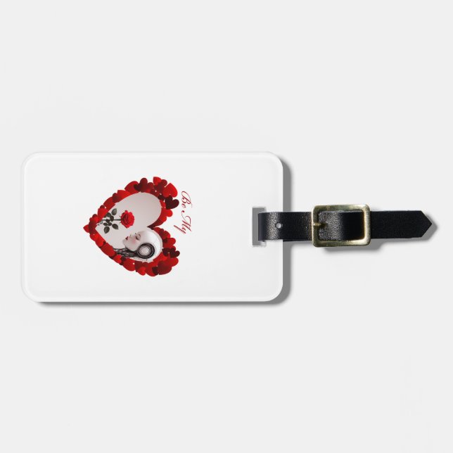 Be My Valentine ❤️ Bagagebricka (Horisontell Framsida)