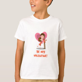 Be My Valentine | Cute Cartoon Couple T Shirt