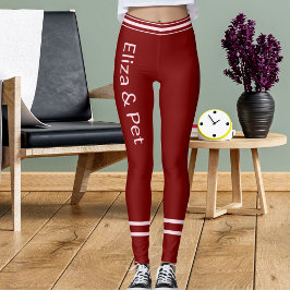 Be My Valentine Day Love Pink Red Personalize Gift Leggings