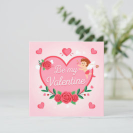 Be my valentine julkort