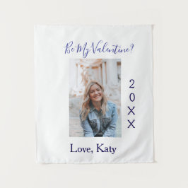 Be my valentine love name purple year photo simple