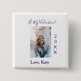 Be my valentine love name purple year photo simple knapp