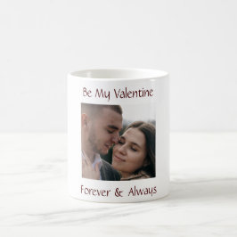 Be My Valentine Mug Personalized Couple Photo Kaffemugg