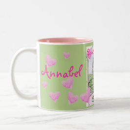 Be My Valentine Paris Eiffel Tower Personalize Två-Tonad Mugg