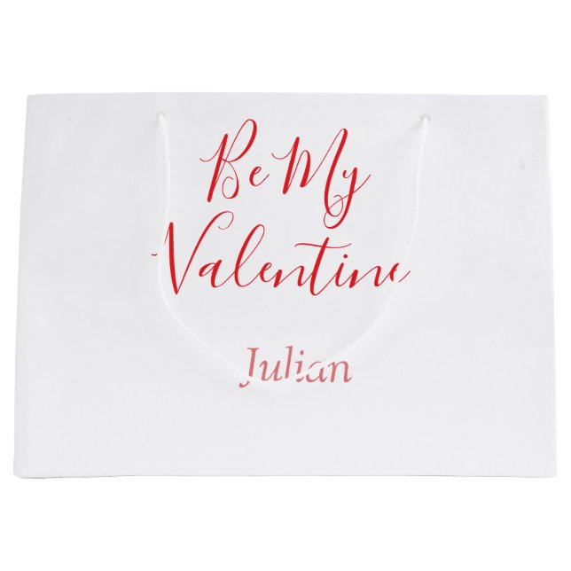 Be my valentine red name elegant love couple  (Framsidan)