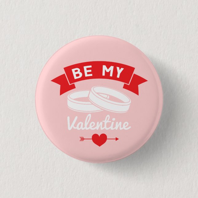 Be My Valentine-Ringar Knapp (Framsida)