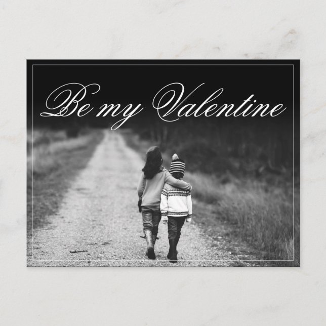 Be My Valentine  - Side by Side Vykort (Framsida)