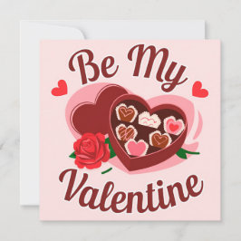 Be my valentine sweets julkort