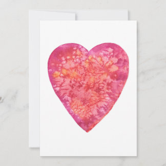 BE MY VALENTINE - vattenfärgsmålning Julkort