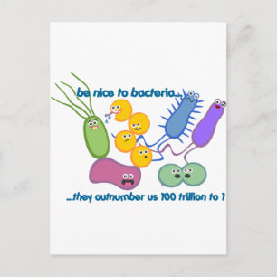Be Nicer till Bacteria Vykort