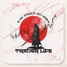 Be not afraid | Motivation | Samurai N Marble Underlägg Papper Kvadrat