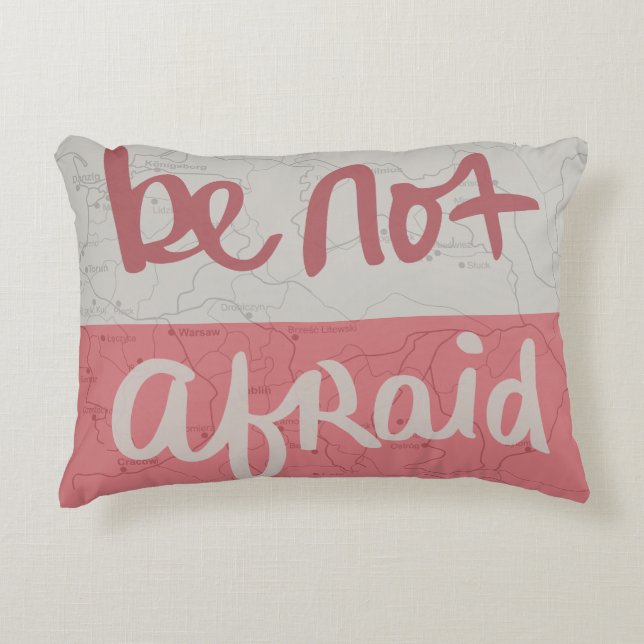 Be not afraid prydnadskudde (Framsidan)