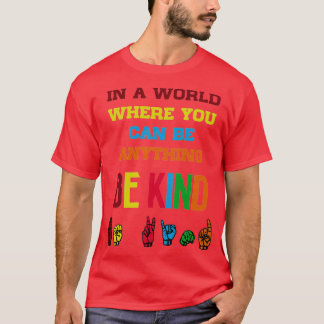 Be om amerikanskt teckenspråk 2 t shirt
