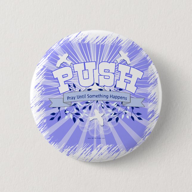 Be om böner tills något händer knapp (Framsida)