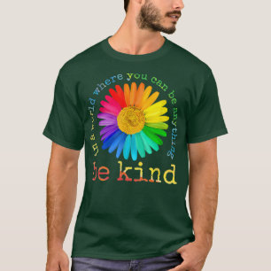 Be om Daisy Flower Rainbow LGBT Gay Lesbisk Prid T Shirt