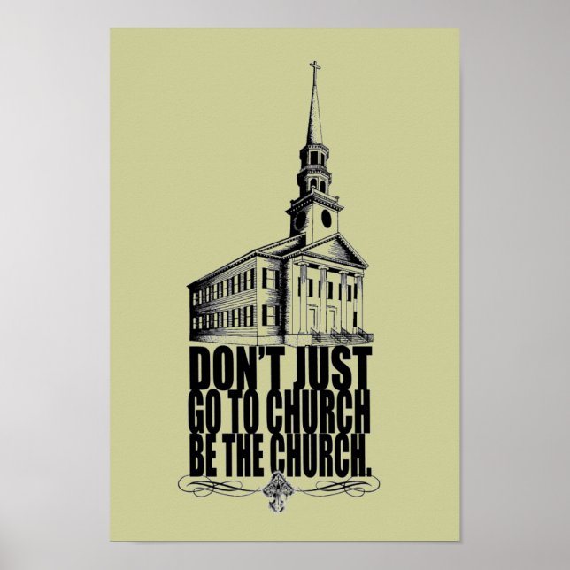 BE om kyrkans poster (Framsidan)