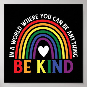 Be om LGBTQ-Pridets regnbåge Poster