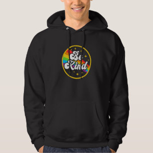 Be om Rainbow Gay LGbt Pride Ally Support Kärlek H Hoodie