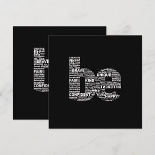 Be Ord Art Card - Motiveringskort