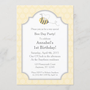 Be Party Bumble Honeycomb-inbjudningar Inbjudningar