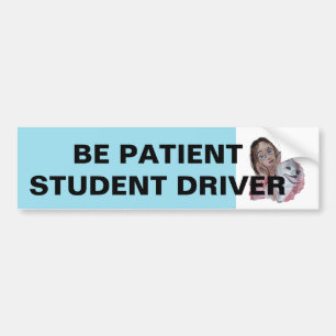 BE PATIENT STUDENT DRIVER BILDEKAL