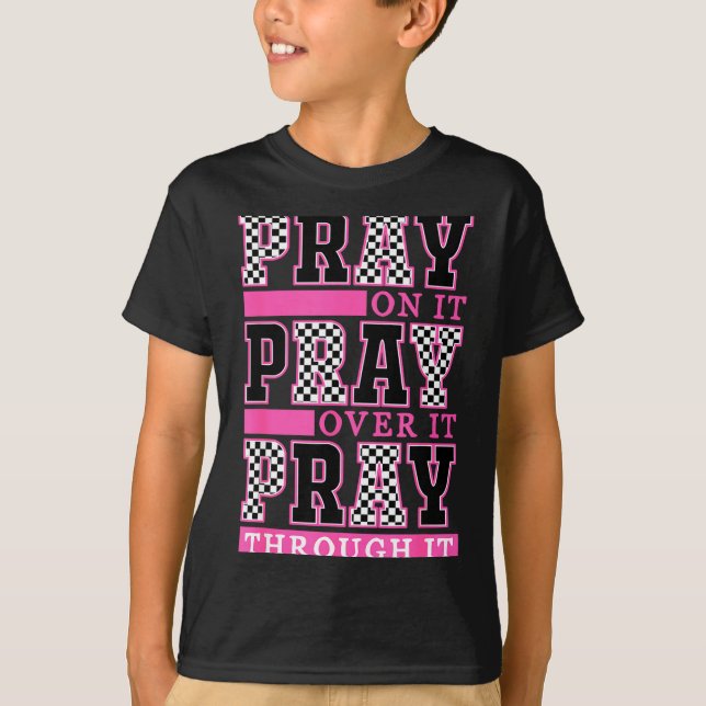 Be Prata Om Det Be Över Det Be Genom Det Retro Chr T Shirt (Framsida)