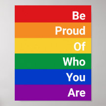 Be Proud Rainbow Färg LGBTQ