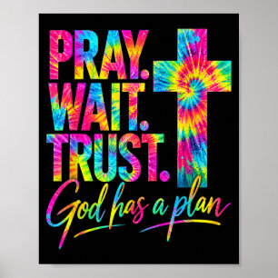 Be Prövänta Lita Gud Har En Plan Poster