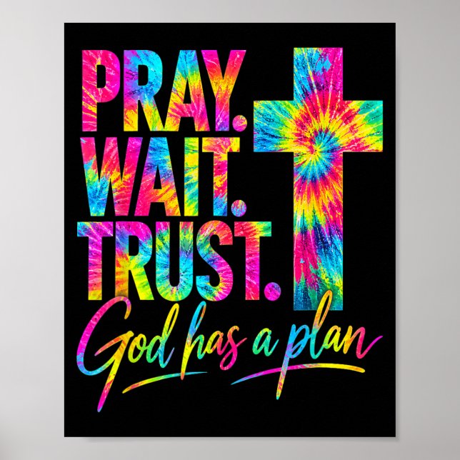 Be Prövänta Lita Gud Har En Plan Poster (Framsidan)