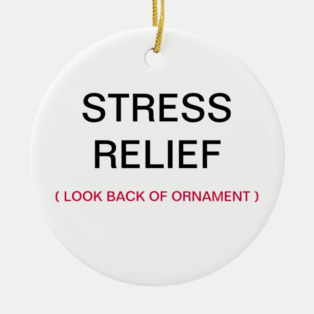 Be prydnaden för jul för händerspänningslättnad julgransprydnad keramik (Framsidan)