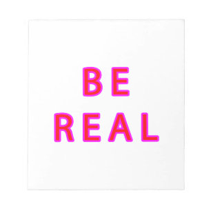 BE REAL Gibney The MUSEUM Zazzle Gifts Anteckningsblock