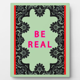 BE REAL Gibney the MUSEUM Zazzle Gifts Plaque