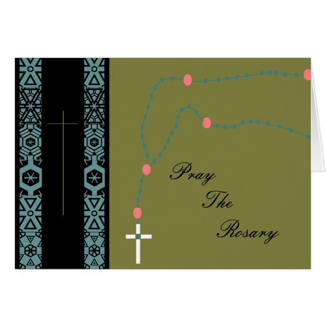 be rosary hälsningskort (Framsidan Horizontal)