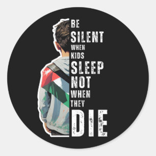 BE SILENT RUNT KLISTERMÄRKE